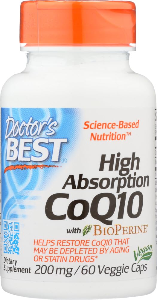 High Absorption CoQ10 Vegetable Capsules (200 mg, 60 Count)