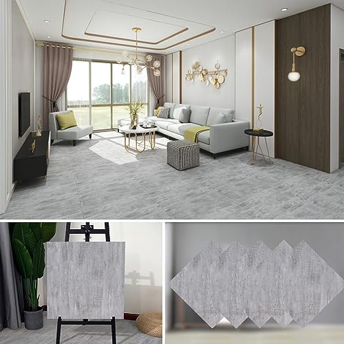 フロアタイル フローリングマット 大理石調 貼るだけ 接着剤不要【100枚セット 約12.8畳】457*457mm 厚手1.8mm 初心者向け 床材 シール 北欧スタイル 防水 防音 厚手 滑り防止 フロアシート 土足OK 初心者OK フロア タイル DI