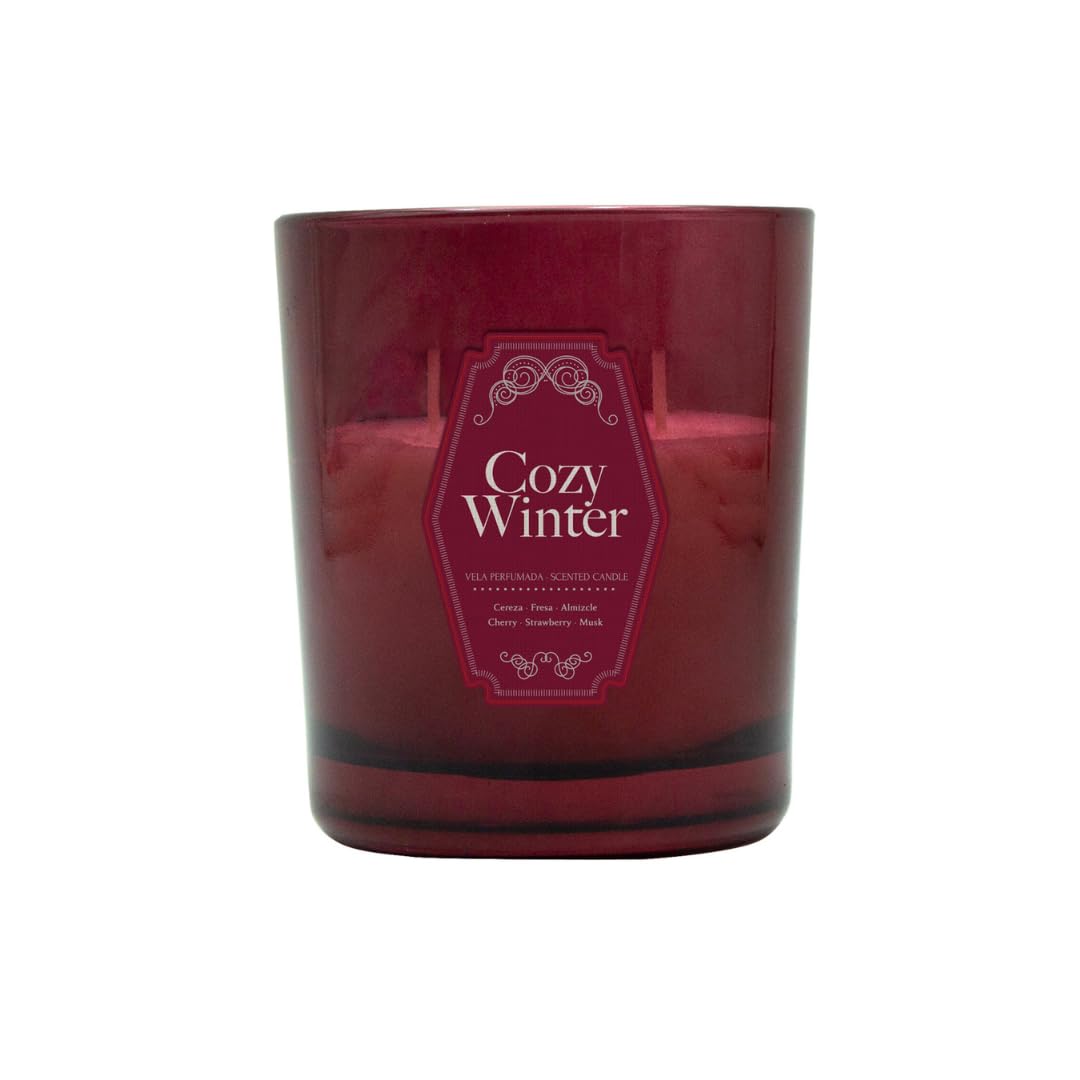 MERECUMBÉ Vela Aromática Grande | Aroma Frutal | Ideal para Invierno | Cozy | Candle | Velas perfumadas | Regalo Mujer, Hombre y Decoración | 200gr | 2 mechas