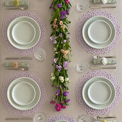 Silvana Papier Die Cut Paper Placemats To Decorate The Table For Special Occasions With Mandala Design. Mandala Collection. Disposable 12 Pack 15.7" #TOP1
