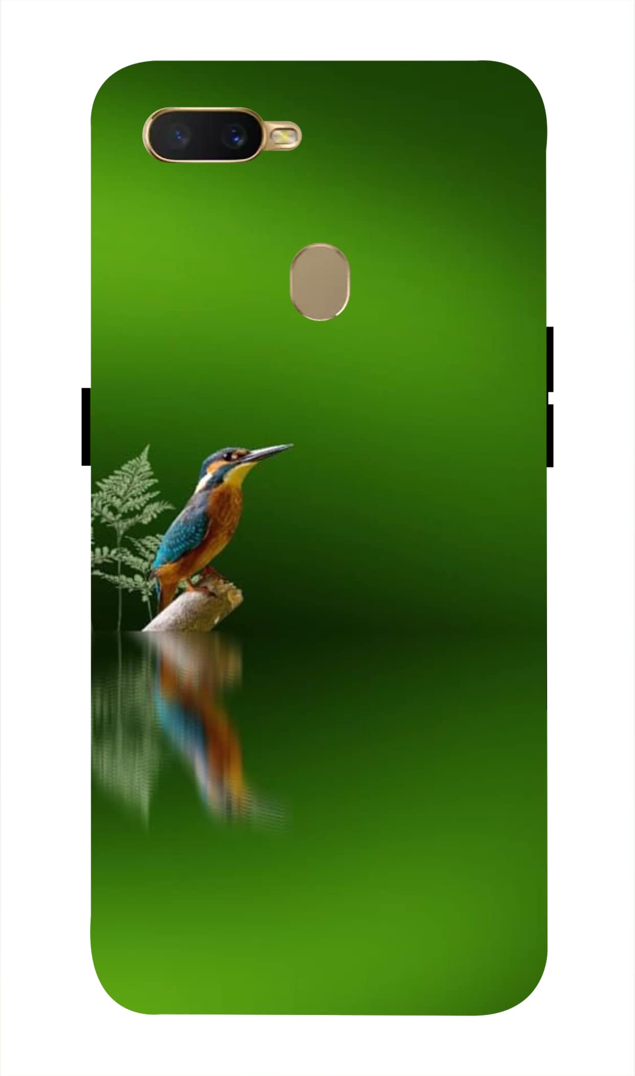 Designer Back Case Cover for Oppo A7 | Alcedo Atthis Ebird |