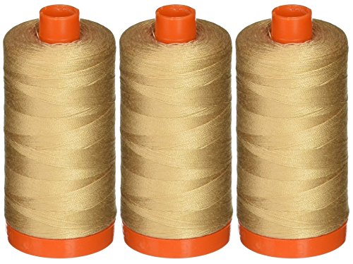 Hilo de algodón Aurifil beige 3 pack 1422 yd 50WT miniatura 1