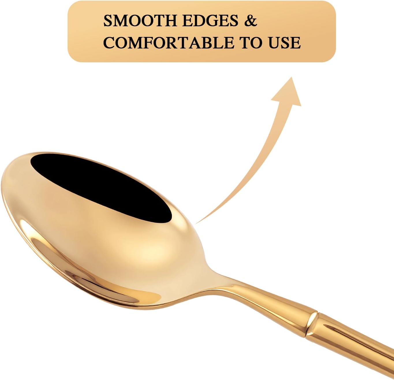 DEACORY Silverware Set Gold Bamboo Pattern Handle Flatware Set, 20-Piece Stainless Steel Cutlery Set Service for 4