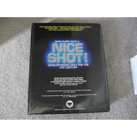 Make Every Shot a Nice Shot (Develop-Mental Golf for the 21st Century) VHS Tape, 2 Audio Cassettes, Play Book Cover