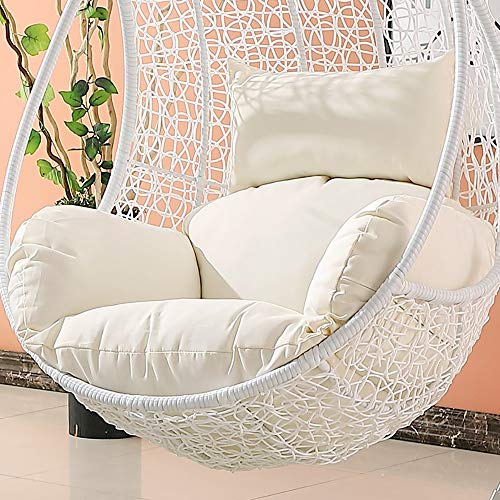 LUNANA Hanging Egg Hammock Chair pads, Multi color Swing Seat cushion Thick nest Hanging chair Back with Pillow Cushions Pillows Garden Sofa Armchairs Wheelchair Back Chair