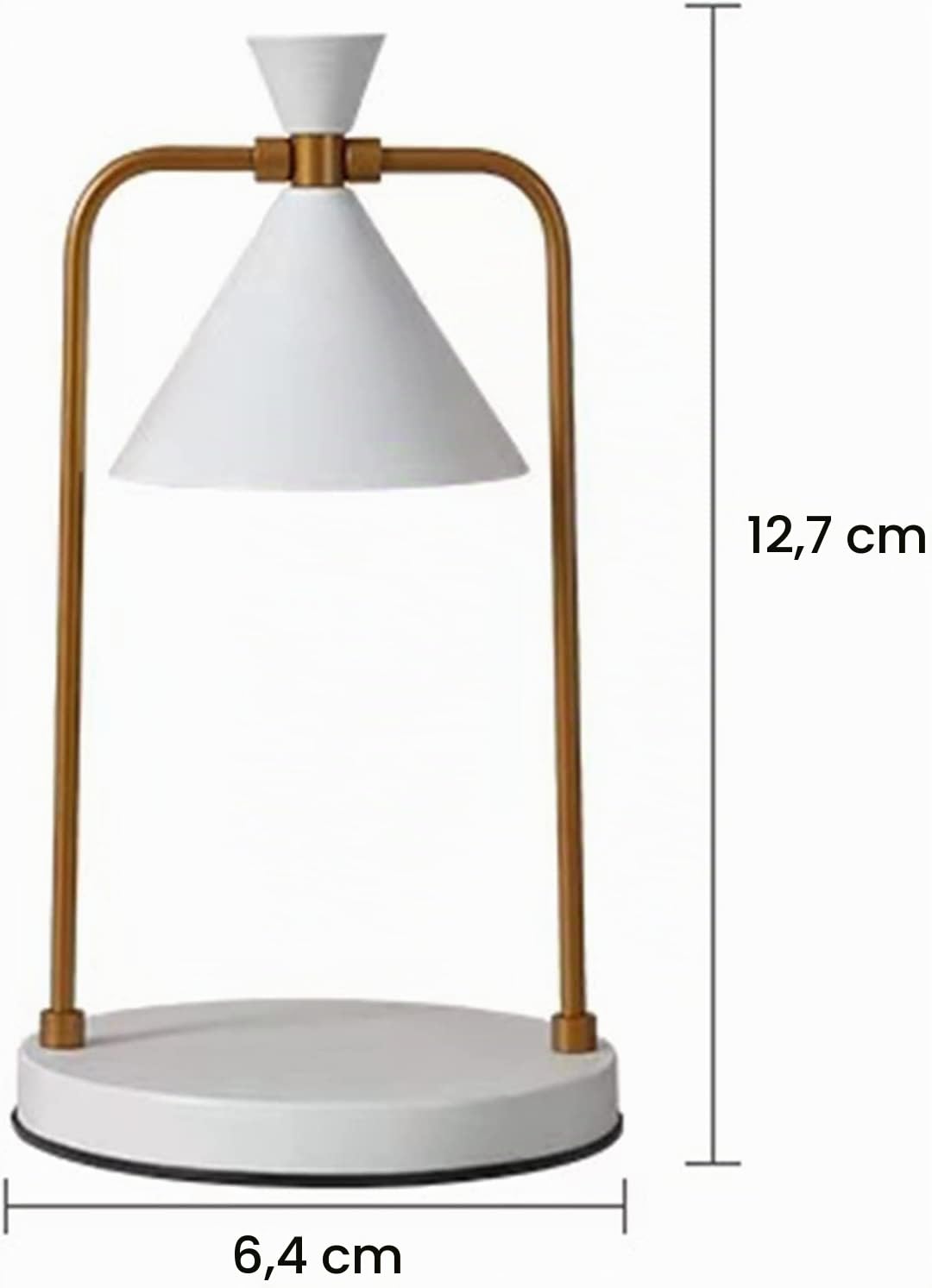 OUSIKA Lámpara calentadora de velas regulable con aroma, lámpara calentadora de cera con brillo ajustable, compatible con velas pequeñas y grandes, candelabro aromático, decoración del hogar, Calentad