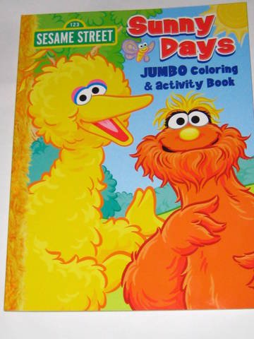 Sesame Street Jumbo Coloring & Activity Book ~ Sunny Days: Sesame ...