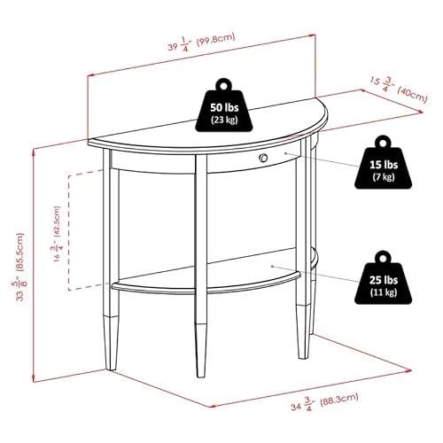 Winsome Wood Concord Occasional Table, Antique Walnut #TOP2