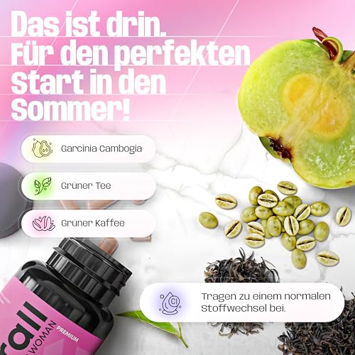 VALETIK FIGURALL - WOMAN - Rezeptur mit Garcinia Cambogia speziell für Frauen; 60 Kapseln