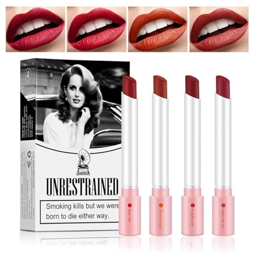 4Pcs Cigarette Case Lipstick Long-Lasting