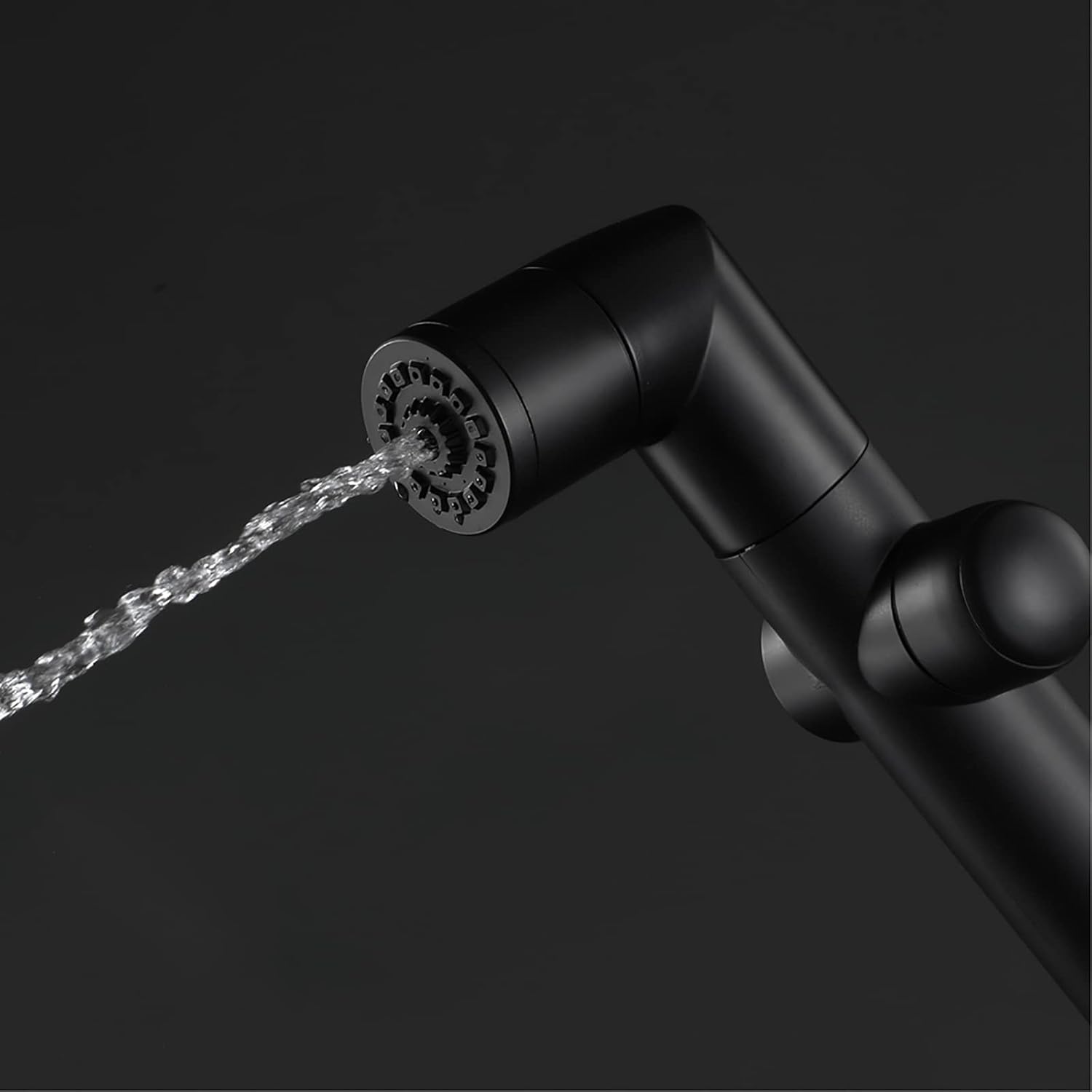 HandheldSprayer ABS Cloth Diaper Sprayer 2 Function Round ShapeSprayer for Toilet and Shower for Pet, Bathroom or,Black a(Black a)