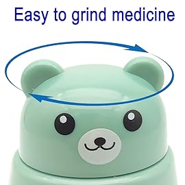 CoaGu 2-Pack Pill Crusher and Cutter Grinder | Effortlessly Crush Small or Large Pills into Fine Powder | Easy Cleaning | Green