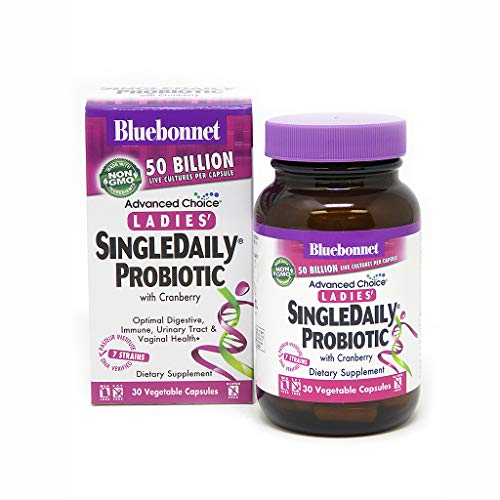 Bluebonnet Nutrition Advanced Choice Ladies' Single Daily Probiotic 50 Billion (Cold Packaged), 30 Count