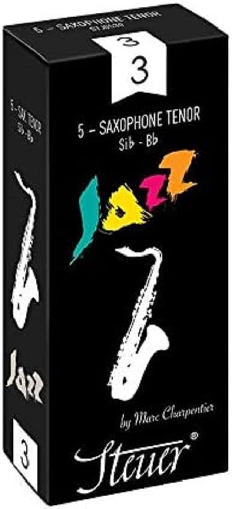 Steuer - Canas Saxo Tenor Jazz, diseñadas por Marc Charpentier, caja de 5, fuerza 3