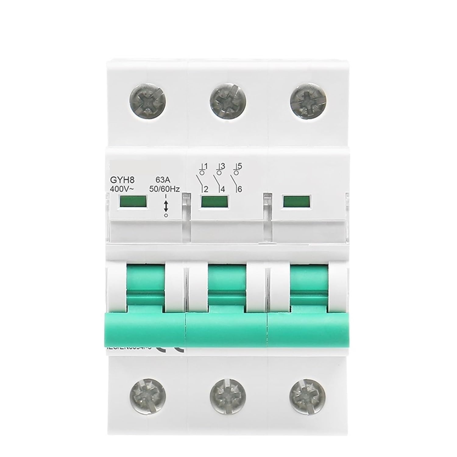 GVBAEPIEO Circuit Breaker GYH8 Three Phase Main Switch 63A 100A 125A Isolating for Home Or Industrial Use 400V 1Pcs(100A)