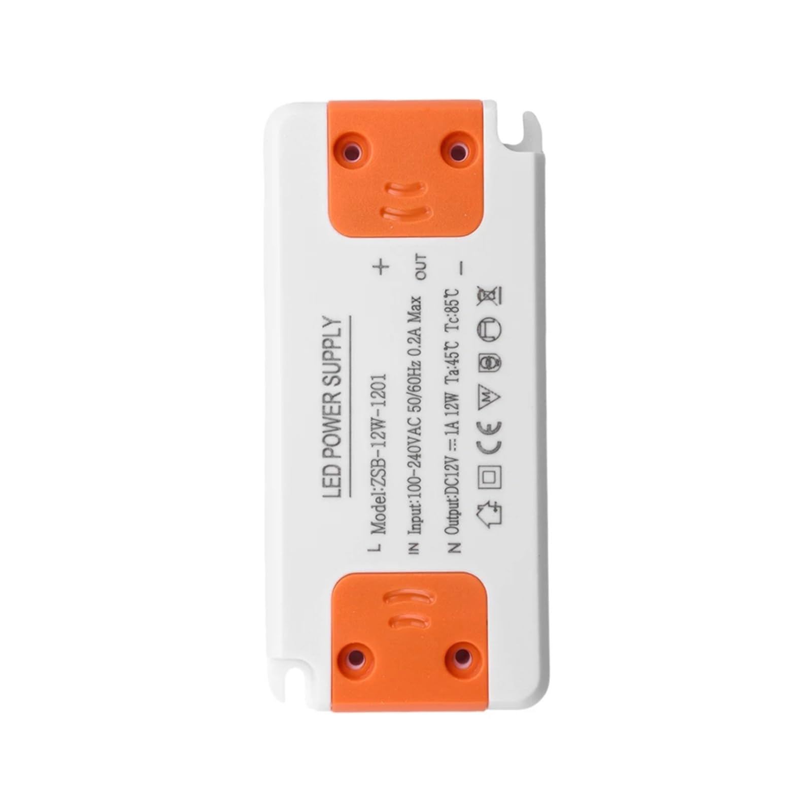 JVDDI LED Driver 12V LED Driver Thin Constant Voltage Drive Power Supply 12W 18W 24W 36W AC185-260V Input Suitable For Various Lamps(24W)