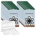 Produktbild 120x ecopack Hörgerätebatterien 312 (Braun), 20x6er Blister 1,4V + Aufbewahrungsbox für 2 Hörgerätebatterien (10, 13, 312, 675), transparente Batteriebox