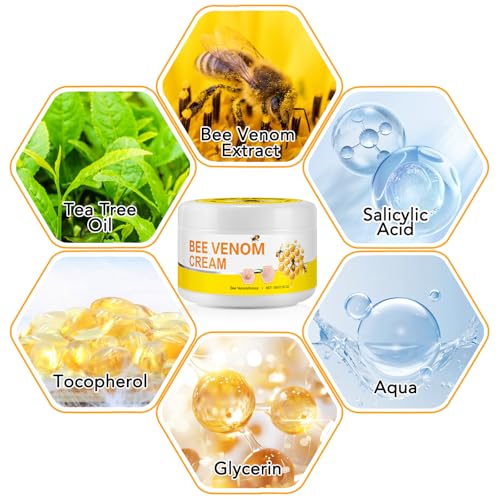 A r b c r n Bee Venom Cream for Face & Body – Hydrating Moisturizing Cream for Dry Skin, Soothing Lotion 3.52 oz