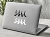02 in 1 Abbey Road Music Band Vinyl Sticker Decal 6.0 Wide x 3.0 Tall 01 Black & 01 White Graphic for Car Window Bumper Walls Laptop Skate Board Truck Water Bottles Tumbler etc