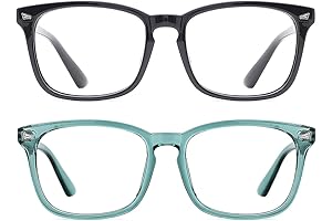 NIUYITUO Pack Blue Light Blocking Nerd Eyeglasses Frame