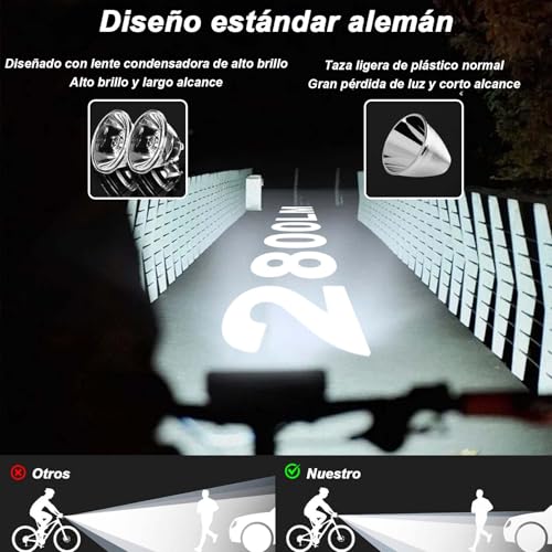 Luz para bicicleta recargable 21 Imagen adicional