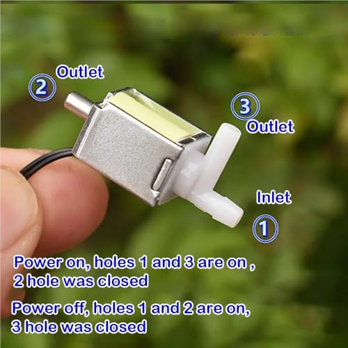 Mini valve électrique 10mm CC 5V 6V pour un contrôle précis des microfluides - 5