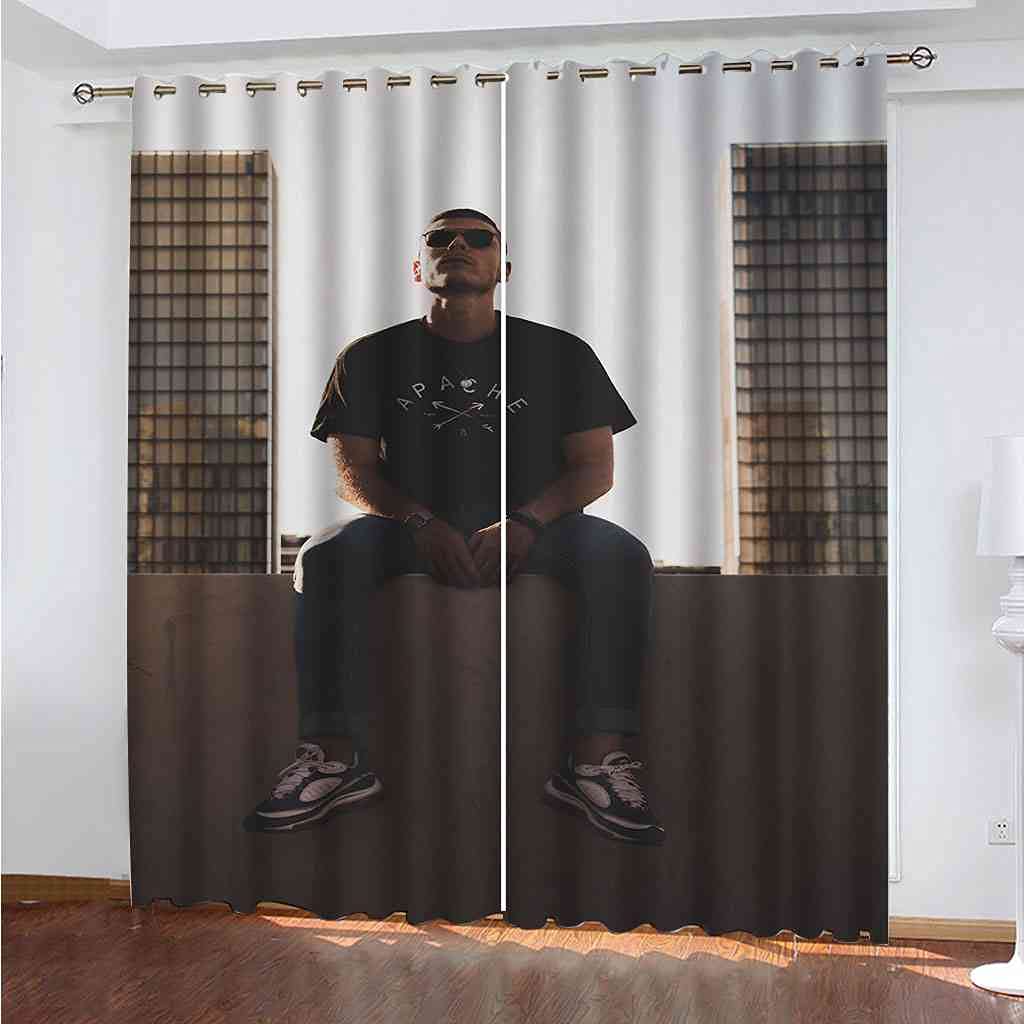 Rideau occultant enfant 200x160 cm à oeillets pour chambre fille ou garçon