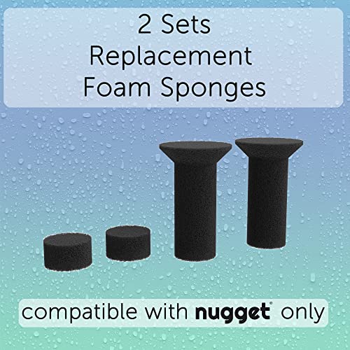 Nugget Premium Cat Fountain Replacement Foam/Sponge (2 Sets), Black - Image 3