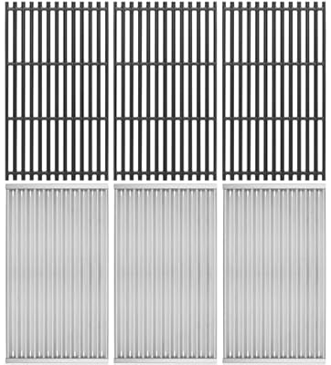 TAILGRILLER Cast Iron Grill Grates & Emitter Plates for Charbroil Commercial Infrared 4 Burner 463242715, 463242716, 463276016, 466242715, 466242815, 463257520, G533-0009-W1 G5330009W1 G533-0009-W1A