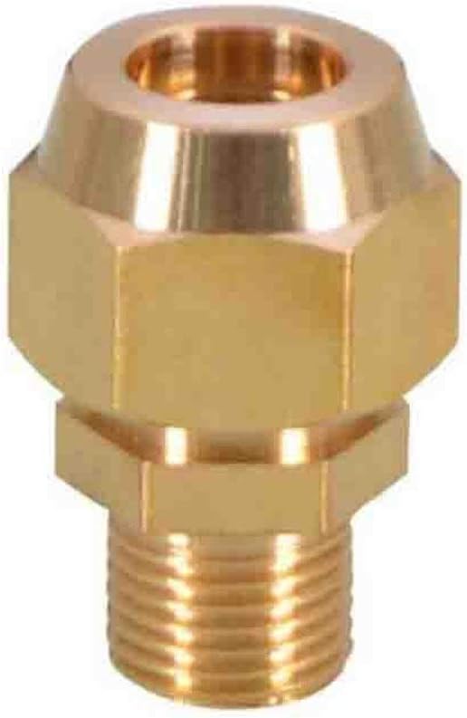 Pipe connector 10pcs Copper Flaring Directly 1/8" 1/4" 3/8" Male Thread Brass Fitting Expansion Estuary Flared Connector (Size : 19mm OD, Specification 34)