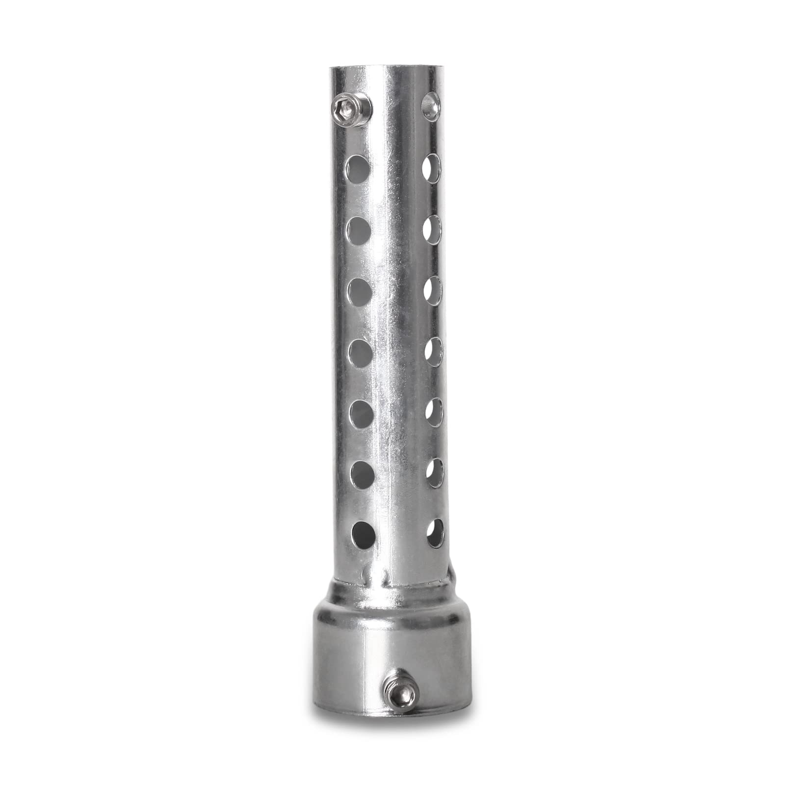 Silencieux D'Échappement Moto Universel 60mm - DB Killer Réglable Et Démontable | Réduction De Bruit Argent