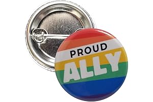 1.25&quot; Proud Ally Pinback Buttons (12-Pack)