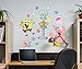Spongebob Squarepants Characters Wall Sticker Movable Vinyl DIY Wall Art Stickers Set - Walls, Windows, Doors