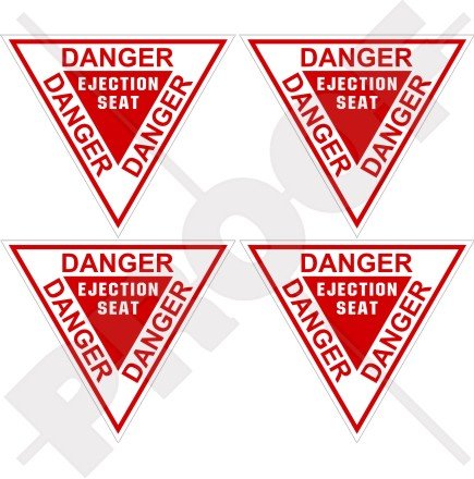 Porte-clés Danger - Ejection Seat Rouge - Idée Cadeau Originale Métiers