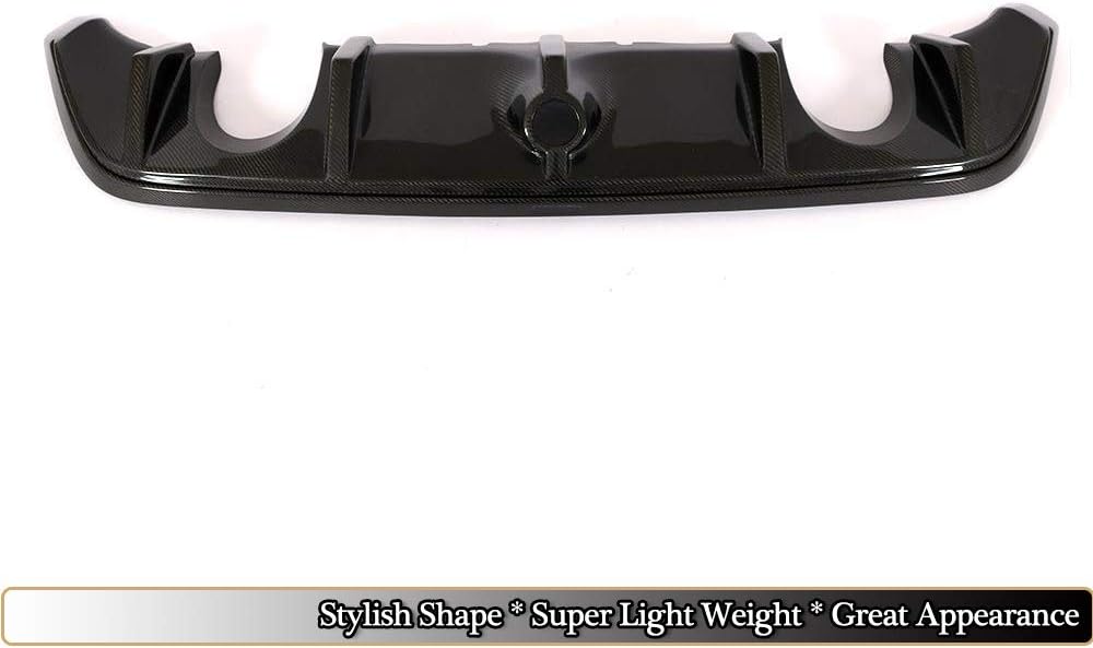 Fits Ford Focus RS Hatchback | 2016 2017 2018 Carbon Fiber Rear Bumper Diffuser Under Chin Lip Spoiler Splitter Valance Body Kit