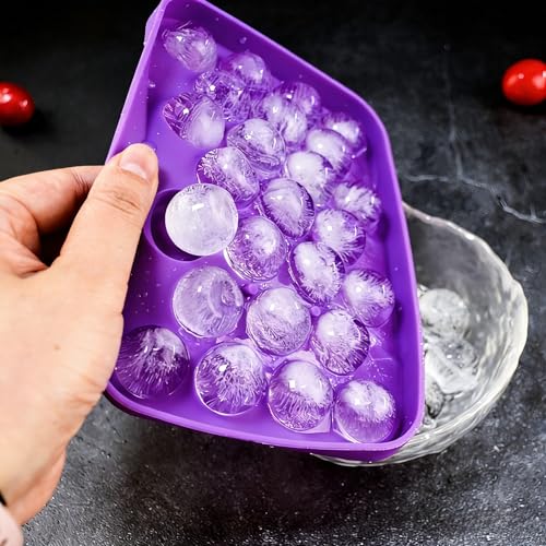 Molde de Silicona para Cubos de Hielo Redondo de 25 Agujeros miniatura 1