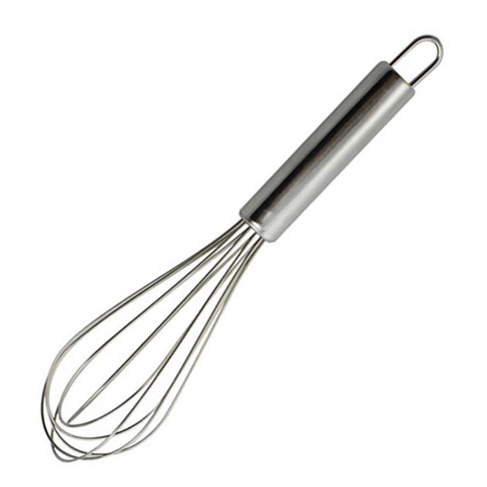 FANTOOL Stainless Steel Whisk Balloon Wire Hand Beater Kitchen Cooking Tool 11 8 Inches, Silver, * 2 75 *2 75, FT-SW304