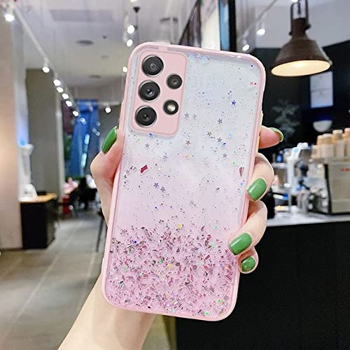 Coque silicone pailletée rose pour Samsung S21 Plus effet dégradé