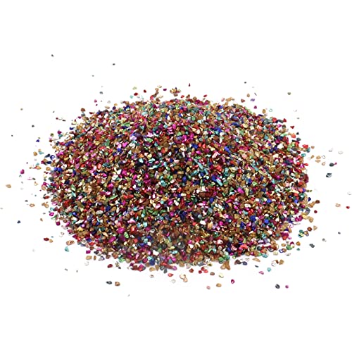 JKDHJK 200g Piedra Triturada De Vidrio 2-3 Mm Fragmentos De Metal Irregulares Adecuado Para Nail Art Diy, Moldes De Resina, Fabricación De Joyas, Artesanías (Mezcla De Colores) Cover