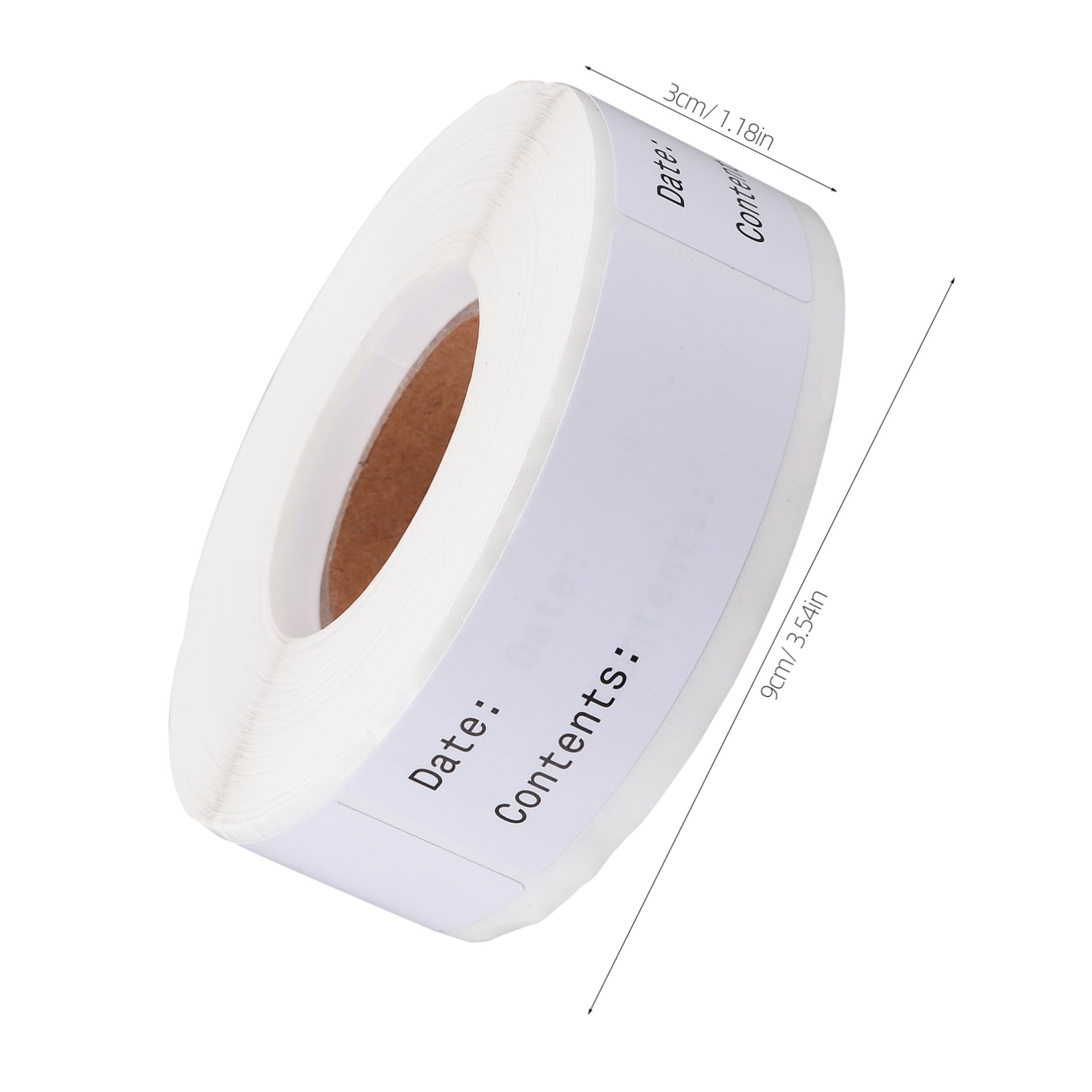 DOITOOL 3 Etichette Adesive Classificatrici Alimentari Rotolo Etichette Data e Contenuto Rimovibili per Congelatore per Alimenti e