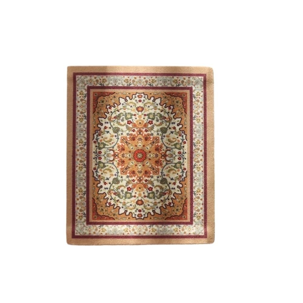 Persian Coaster Rubber Mat Placemats Coasters For Glasses Small Carpet For Computer Desk Place Mat Dinner Table Retro Non-slip(Big 10)