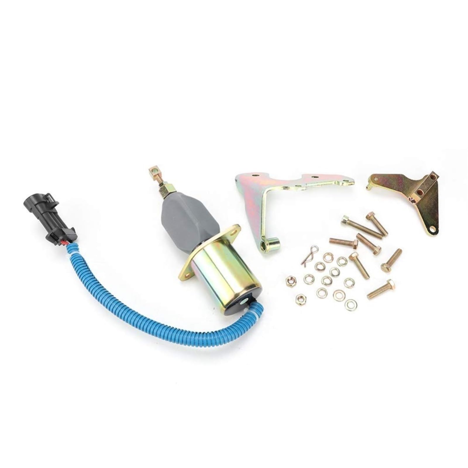 Wxnlbb One Color 3931570 Fuel Shutoff Solenoid Valve With Bracket Compatible With 1994-1998 Dodge Diesel Cummins 5.9L