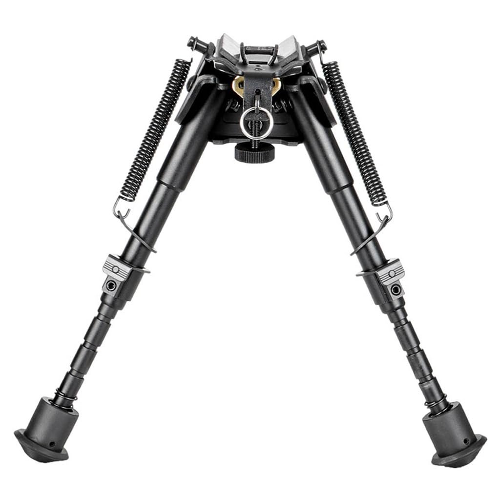6-9 Zoll Verstellbares, Hochleichtes Taktisches Schwenk-Zweibein Aus Aluminiumlegierung, Faltbare Gekerbte Beine, Schwenk-Neigung for Die Jagd(Bipod)