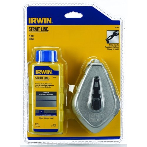 Irwin Strait-Line Chalk Line, Classic Reel, Blue, 100 Ft. (1932880) #TOP1