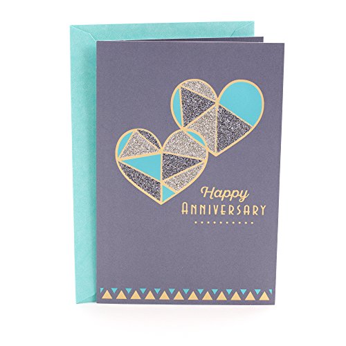 Hallmark Anniversary Greeting Card (Two Hearts)