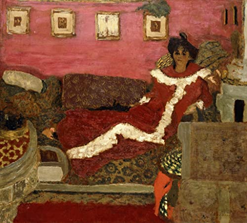 Art mural Edouard Vuillard Portrait de Mme Delierre, affiche de qualité musée 60x90