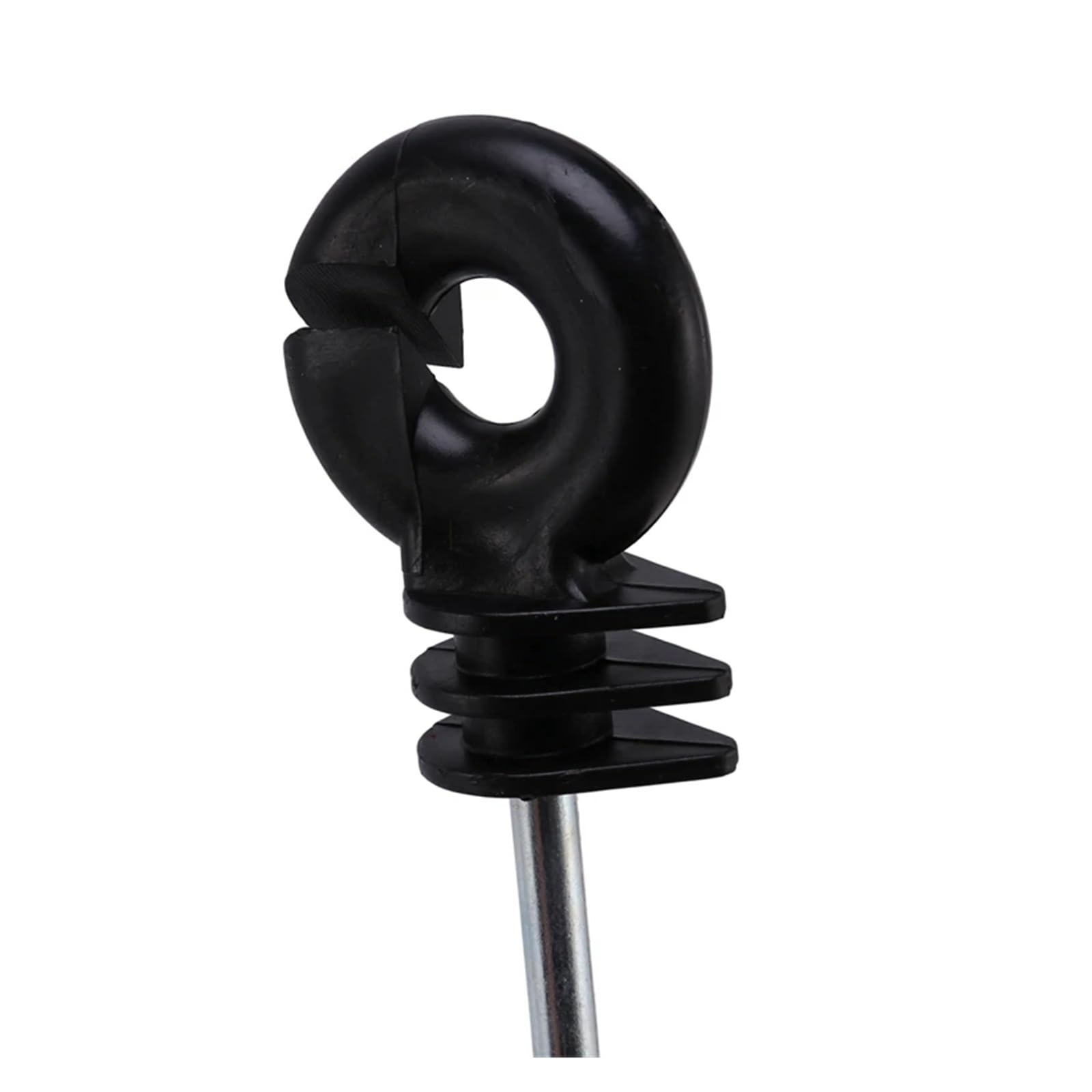 100 PCS Distanzisolatoren for Elektrozäune, Kunststoffringisolatoren mit Langstreckenschraube for Holzpfosten