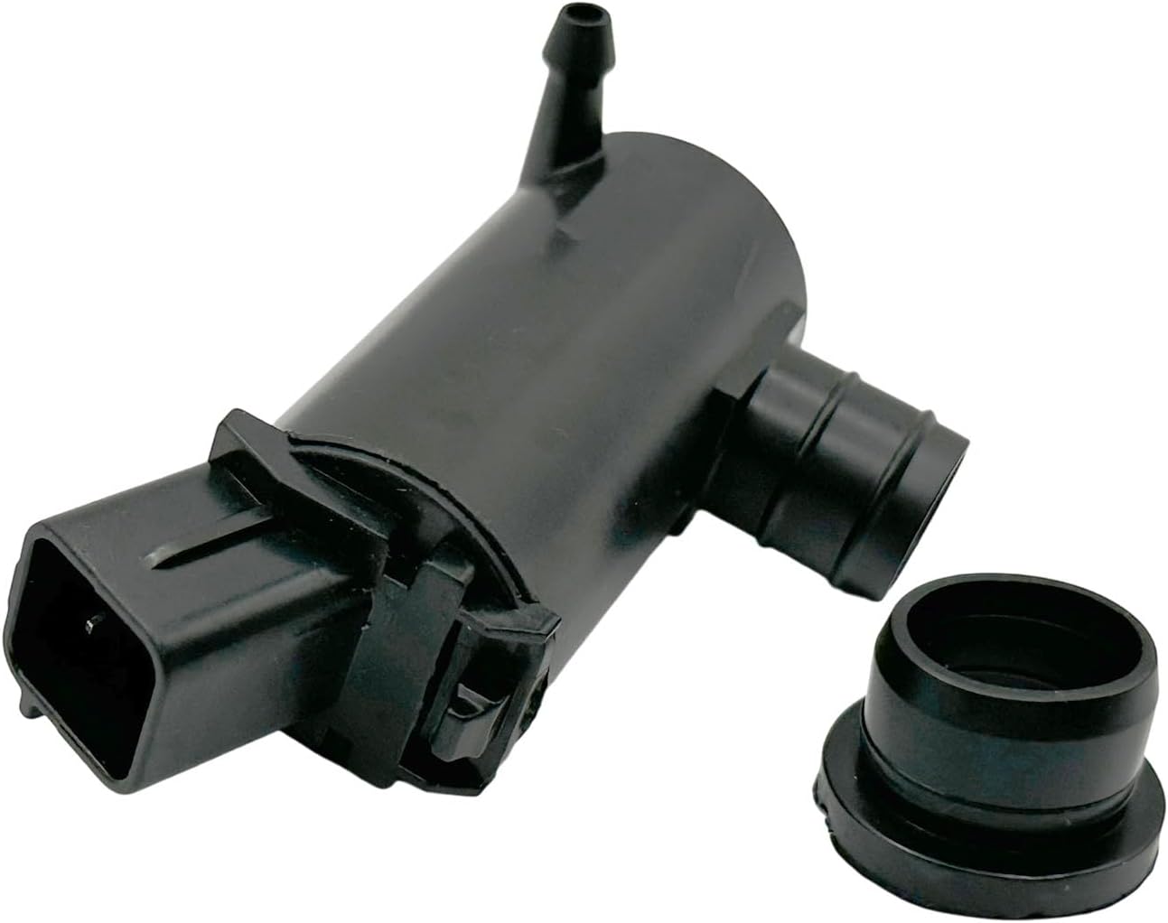 Black Windshield Washer Pump with Grommet for Hyundai Genesis 2015-2016 for Elantra for Kia K900 2019-2020 for Genesis G80 G90 2017-2020 98510-3T500 985103T500 Car Front Water Washer Fluid Pump
