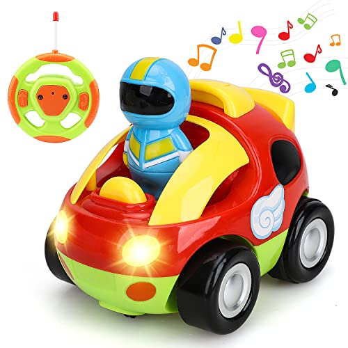 TOY Life Remote Control Car for Toddlers, Remote Control Car for Boys 3-5, Toys for 2 Year Old Boy, RC Car for Toddler Boy Toys, Toy Car, Toddler Race Car Toys for Kids, RC Cars for Baby, Children