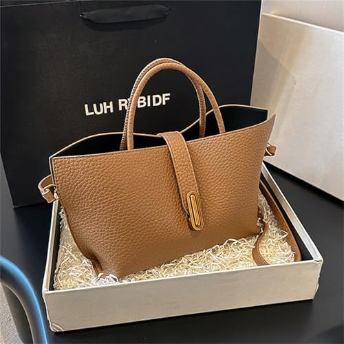 Women Bucket Bag Solid Color Shoulder Bag PU Leather Handbag Korean Styles Crossbody Simple Messengers For Daily Solid Color4